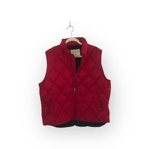 Eddie Bauer Large Red Puffer Vest